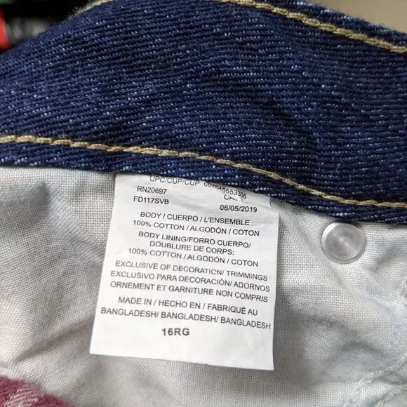 NWT DICKIES Women's Denim Flannel Lined Relaxed Fit Jeans 16 - Picture 10 of 13